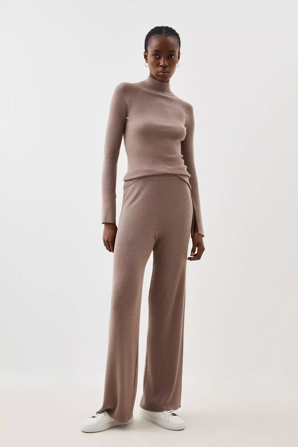 Cashmere Blend Knit Pants | Karen Millen